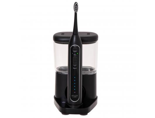 Dantų šepetėlis Adler 2-in-1 Water Flossing Sonic Brush AD 2180b Rechargeable For adults Number of brush heads included 2 Number of teeth brushing mo