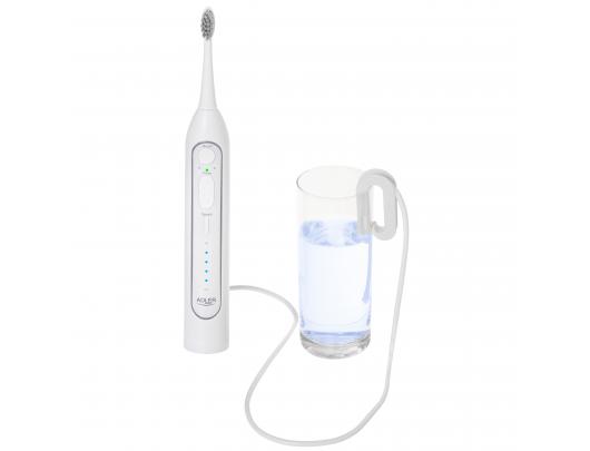 Dantų šepetėlis Adler 2-in-1 Water Flossing Sonic Brush AD 2180w Rechargeable For adults Number of brush heads included 2 Number of teeth brushing mo