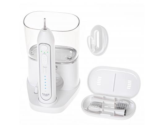 Dantų šepetėlis Adler 2-in-1 Water Flossing Sonic Brush AD 2180w Rechargeable For adults Number of brush heads included 2 Number of teeth brushing mo