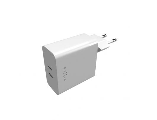 Įkroviklis Fixed Dual USB-C Mains Charger, PD support, 65W