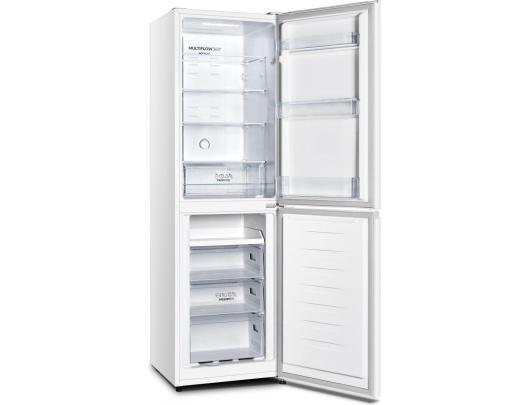 Šaldytuvas Gorenje NRK418ECW4 Refrigerator, E, Free standing, Bottom freezer, Height 182 cm, Net Fridge 171 L, Net Freezer 85 L, White