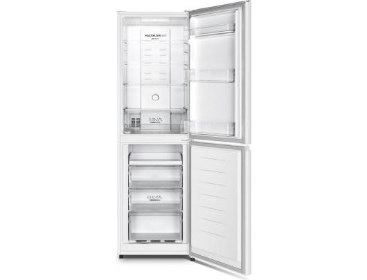 Šaldytuvas Gorenje NRK418ECW4 Refrigerator, E, Free standing, Bottom freezer, Height 182 cm, Net Fridge 171 L, Net Freezer 85 L, White