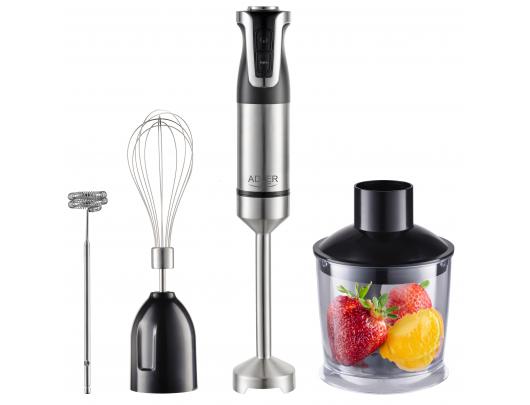 Trintuvas (blenderis) Adler | AD 4627 | Hand Blender Set | 1800 W | Number of speeds 20 | Turbo mode | Chopper | Stainless Steel/Black