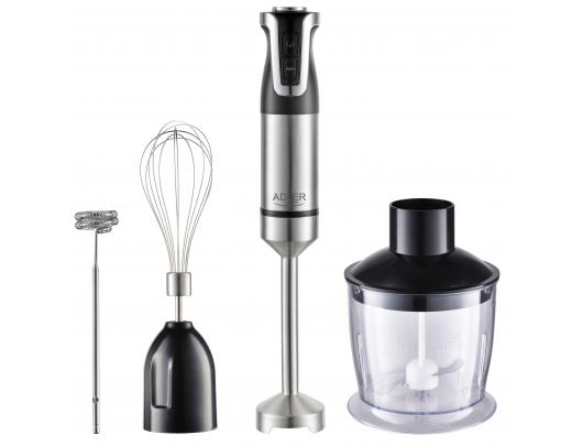 Trintuvas (blenderis) Adler | AD 4627 | Hand Blender Set | 1800 W | Number of speeds 20 | Turbo mode | Chopper | Stainless Steel/Black