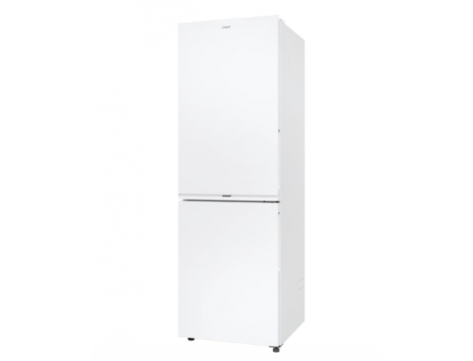 Šaldytuvas Candy CNCQ2T618EW Refrigerator, E, Free standing, Combi, Height 185 cm, Fridge net 235 L, Freezer net 120 L, White