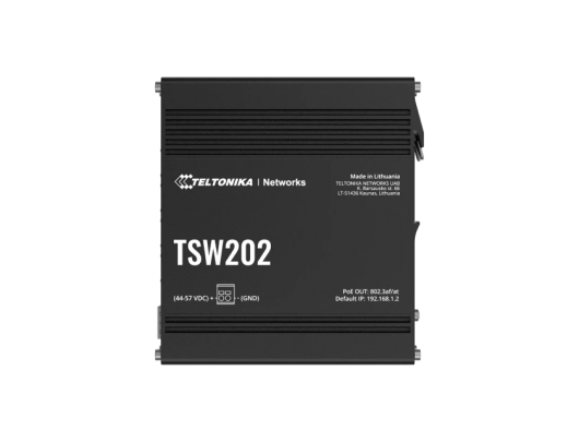 Komutatorius Teltonika TSW202 PoE+ L2 managed Switch 8 10/100/1000, 2 SFP ports