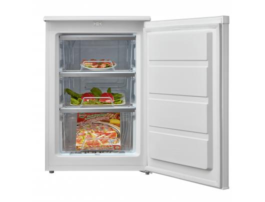 Šaldiklis Midea MDRD129FZE01 Freezer, E, Free standing, Height 84,5 cm, Freezer net 86L, White