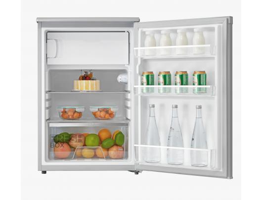 Šaldytuvas Midea MDRD168FGE01 Refrigerator, E, Freestanding, Larder, Height 84,5 cm, Fridge net 97L, Freezer net 16 L, White