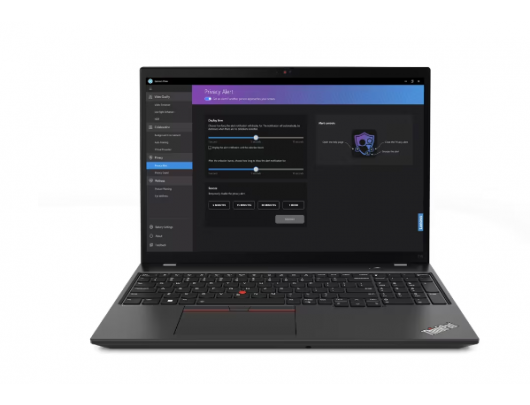 Nešiojamas kompiuteris ThinkPad T16 Gen 2 Thunder Black 16" IPS WUXGA 1920x1200 pixels Anti-glare AMD Ryzen 5 PRO 7540U 16GB LPDDR5x SSD 512GB AMD Ra