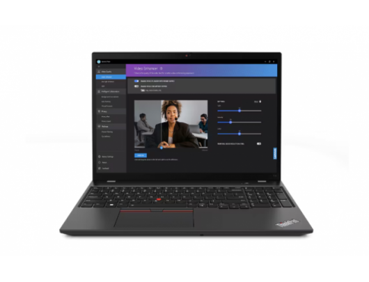 Nešiojamas kompiuteris ThinkPad T16 Gen 2 Thunder Black 16" IPS WUXGA 1920x1200 pixels Anti-glare AMD Ryzen 7 PRO 7840U 16GB LPDDR5x SSD 512GB AMD Ra