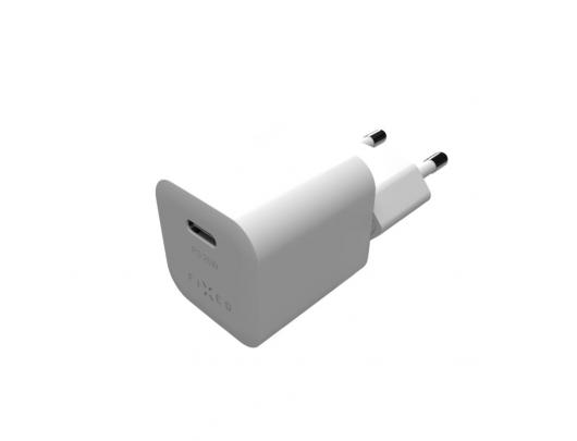 Įkroviklis Fixed Mini USB-C Travel Charger, 25W FIXC25M-C-WH
