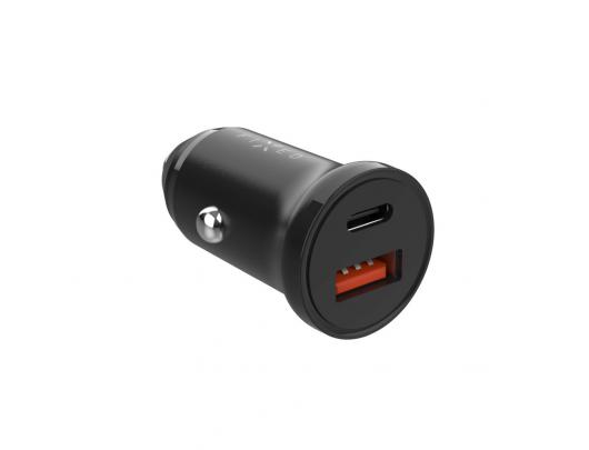 Automobilinis įkroviklis Fixed Car Charger USB-C/USB, 20W FIXCC20N-CU-BK