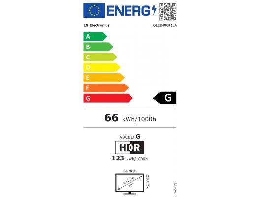 Televizorius LG OLED48C41LA 48" (121 cm) OLED evo C4 4K smart TV