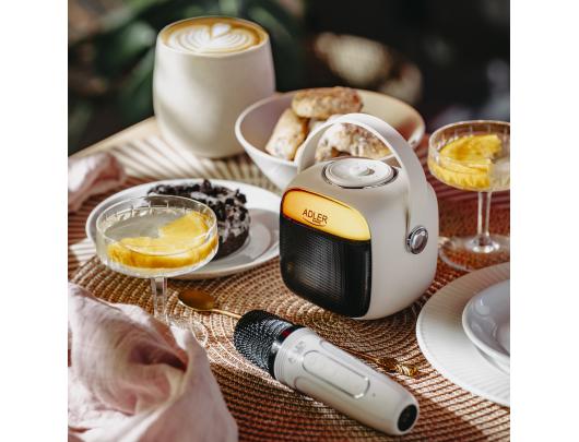 Bluetooth kolonėlė Karaoke Speaker With Microphone | AD 1199W | Bluetooth | White | Portable | Wireless connection
