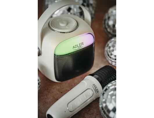 Bluetooth kolonėlė Karaoke Speaker With Microphone | AD 1199W | Bluetooth | White | Portable | Wireless connection