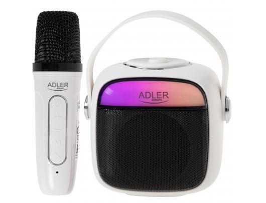 Bluetooth kolonėlė Karaoke Speaker With Microphone | AD 1199W | Bluetooth | White | Portable | Wireless connection
