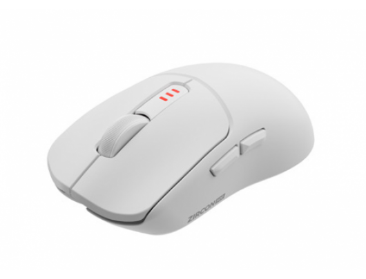 Pelė Zircon 500 | Wireless/Wired | Gaming Mouse | 2.4 GHz, Bluetooth, USB | White