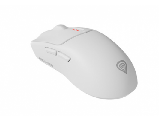 Pelė Zircon 500 | Wireless/Wired | Gaming Mouse | 2.4 GHz, Bluetooth, USB | White