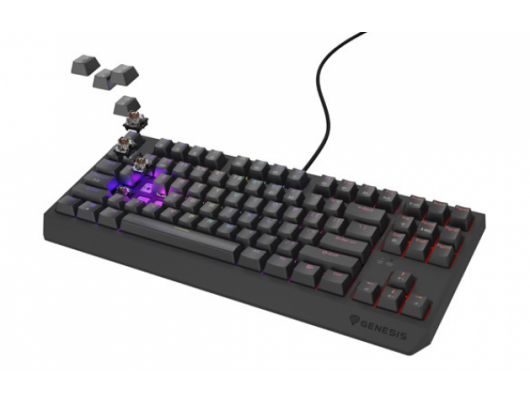 Klaviatūra THOR 230 | Mechanical Gaming Keyboard | Wired | US | Black | USB Type-A | Outemu Brown