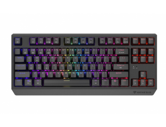 Klaviatūra THOR 230 | Mechanical Gaming Keyboard | Wireless | US | Black | 2.4 GHz, Bluetooth, USB | Outemu Silent Lemon