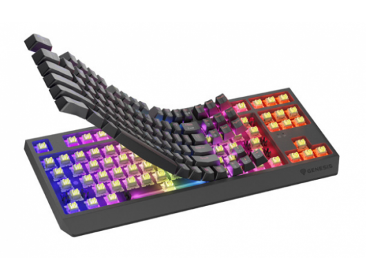 Klaviatūra THOR 230 | Mechanical Gaming Keyboard | Wireless | US | Black | 2.4 GHz, Bluetooth, USB | Outemu Silent Lemon