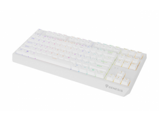 Klaviatūra THOR 230 | Mechanical Gaming Keyboard | Wireless | US | White | 2.4 GHz, Bluetooth, USB | Outemu Red