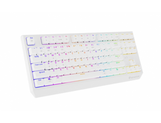Klaviatūra THOR 230 | Mechanical Gaming Keyboard | Wireless | US | White | 2.4 GHz, Bluetooth, USB | Outemu Red