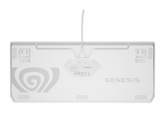 Klaviatūra THOR 230 | Mechanical Gaming Keyboard | Wireless | US | White | 2.4 GHz, Bluetooth, USB | Outemu Red