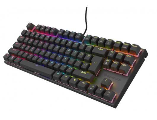 Klaviatūra THOR 303 | Mechanical Gaming Keyboard | Wired | US | Black | USB Type-A | Outemu Peach Silent