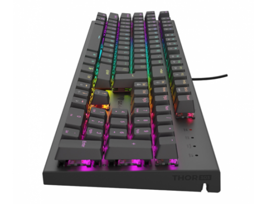Klaviatūra THOR 303 | Mechanical Gaming Keyboard | Wired | US | Black | USB Type-A | Outemu Brown