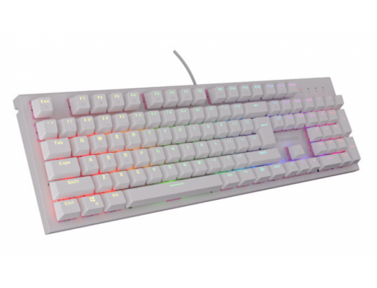 Klaviatūra THOR 303 | Mechanical Gaming Keyboard | Wired | US | White | USB Type-A | Outemu Peach Silent