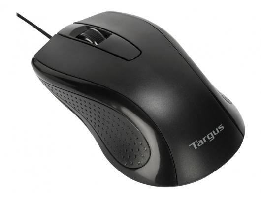 Pelė Targus Full-Size Optical Antimicrobial Wired Mouse | Mouse | Full-Size Optical Antimicrobial | Wired | Black