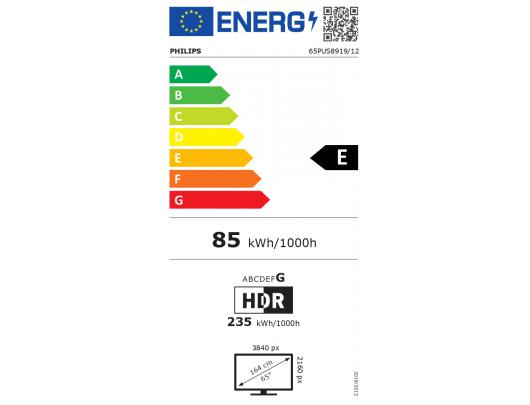 Televizorius Smart TV | 65PUS8919 | 65" | 164 cm | 4K UHD (2160p) | TITAN OS