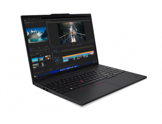 Nešiojamas kompiuteris ThinkPad T16 | Black | 16" | IPS | WUXGA | 1920x1200 pixels | Anti-glare | Intel Core U7 | 155U | 32GB | SO-DIMM DDR5 | SSD 100