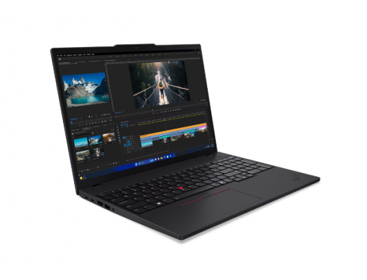 Nešiojamas kompiuteris ThinkPad T16 | Black | 16" | IPS | WUXGA | 1920x1200 pixels | Anti-glare | Intel Core U7 | 155U | 32GB | SO-DIMM DDR5 | SSD 100