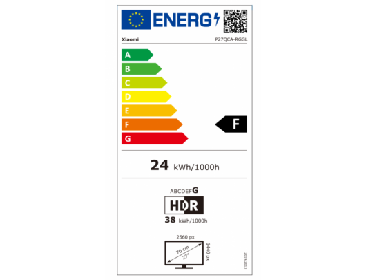 Monitorius Xiaomi G27Qi 27 in IPS QHD 2560x1440 180 Hz