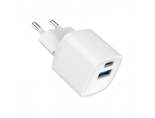 Įkroviklis Fast Charger | TA-UC-PDQC20-W-01 | USB A+C