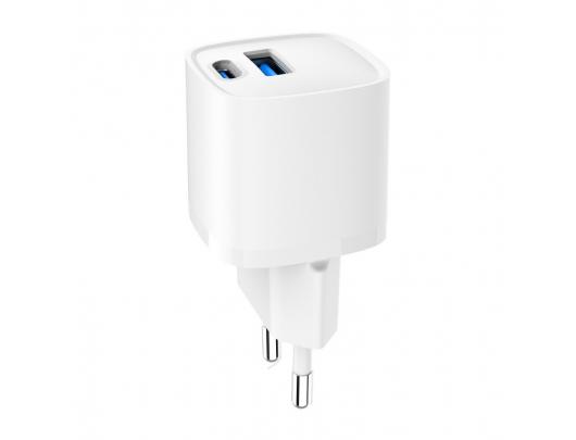 Įkroviklis Fast Charger | TA-UC-PDQC20-W-01 | USB A+C