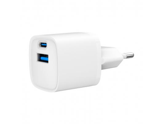 Įkroviklis Fast Charger | TA-UC-PDQC20-W-01 | USB A+C