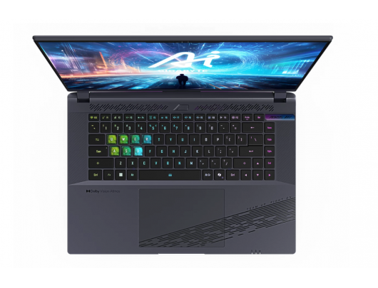 Nešiojamas kompiuteris AORUS 9SG-43EEC54SH | Dark gray | 16" | QHD | 2560x1600 pixels | Intel Core i7 | i7-13650HX | 16GB | SODIMM DDR5 | SSD 1000GB |
