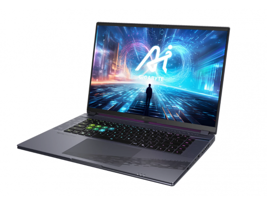 Nešiojamas kompiuteris AORUS 9SG-43EEC54SH | Dark gray | 16" | QHD | 2560x1600 pixels | Intel Core i7 | i7-13650HX | 16GB | SODIMM DDR5 | SSD 1000GB |