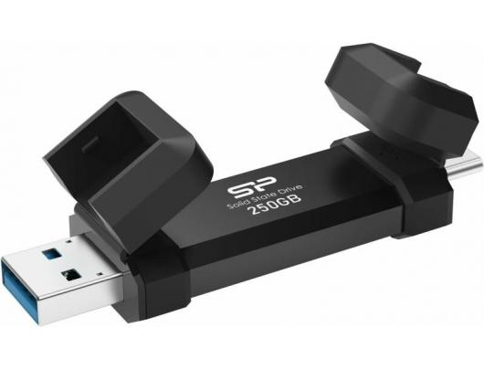 Išorinis diskas SILICON POWER DS72 Dual USB-C/USB 3.2 Gen 2 Portable External SSD, 250GB