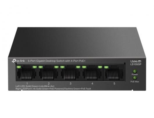 Komutatorius (Switch) TP-Link LiteWave LS105GP, 5 prievadai