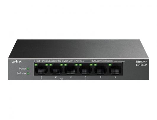 Komutatorius (Switch) TP-Link LiteWave LS106LP, 6 prievadai