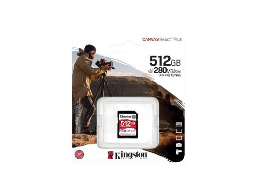 Atminties kortelė Kingston Canvas React 512GB