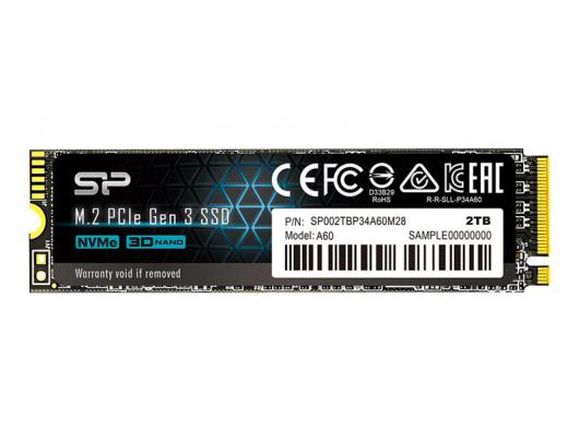 SSD diskas SILICON POWER | Solid state drive | 2 TB | A60 | M.2 | PCIe 3.0 x4 (NVMe)
