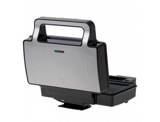Sumuštinių keptuvė Adler AD 3073 1000 W Nerūdijantis plienas/Juoda