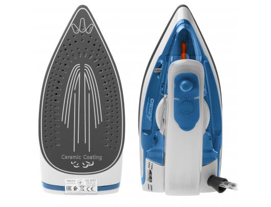 Lygintuvas CR 5040 | Steam travel iron | 1600 W | Water tank capacity 80 ml | Continuous steam 10 g/min | Steam boost performance 50 g/min | Blue/Whit