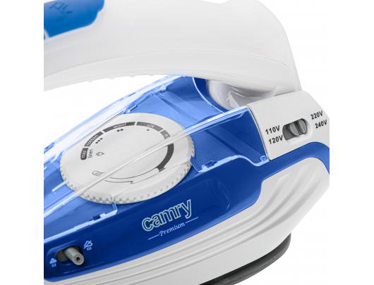 Lygintuvas CR 5040 | Steam travel iron | 1600 W | Water tank capacity 80 ml | Continuous steam 10 g/min | Steam boost performance 50 g/min | Blue/Whit