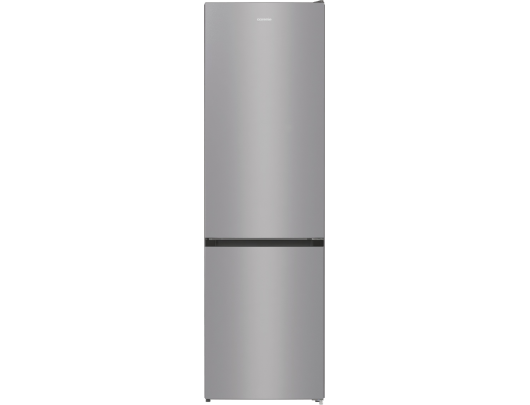 Šaldytuvas Gorenje NRK6202ES4 Refrigerator, E, Free standing, Combi, Height 200 cm, Net Fridge 235 L, Net Freezer 96 L, Grey